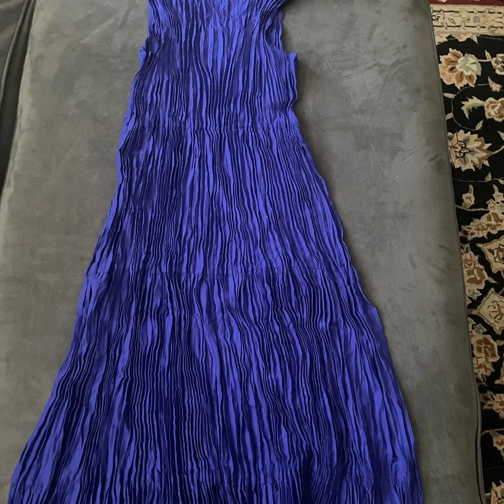 Eileen Fisher Women Sleeveless Tiered Silk dress NWT Large - Picture 5 of 7